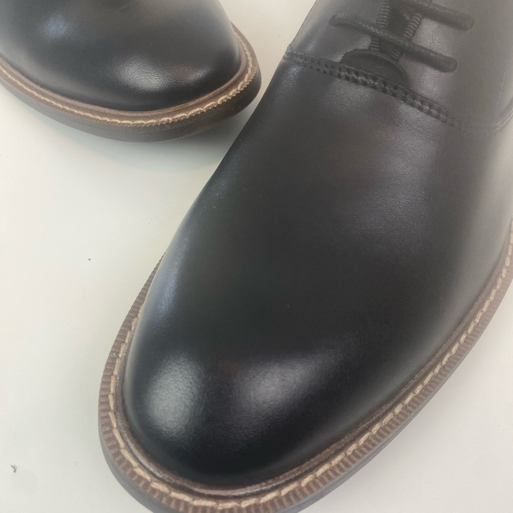 Vince Camuto Classic Black Leather Lace Up Men's Shoes